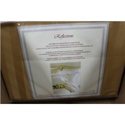 YELLOW STRIPED 400 THREAD COUNT QU SIZE DUVET