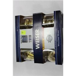 WEISER BRASS TONE SMARTKEY SINGLE CYLINDER