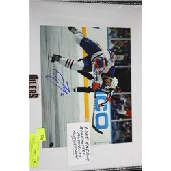 LUKE GAZTIC AUTHENTIC AUTOGRAPHED HOCKEY PHOTO