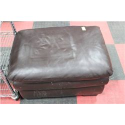 LEATHER OTTOMAN