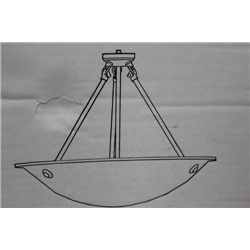 Q-LITE HANGING LIGHT FIXTURE 19 11/16" X 35 1/2"