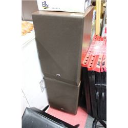 SET OF 2 JVC FLOOR SPEAKERS