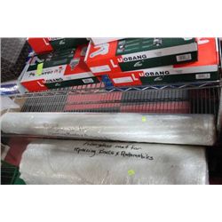 SMALL ROLLS OF FIBERGLASS MAT