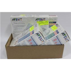BOX W 4 PKS OF NURSING BOTTLES