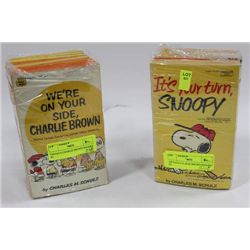 VINTAGE CHARLIE BROWN BOOKS X2