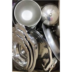 SILVER PLATED ASSORTED SILVER DISHES ETC...