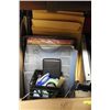 Image 1 : BOX FULL OF OFFICE SUPPLIES