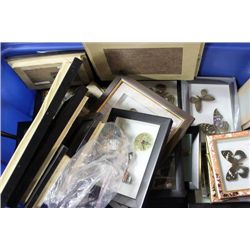 TOTE OF FRAMED BUTTERFLIES