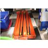 Image 1 : SET OF 6 STEEL POST BARRICADES 52"