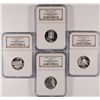 Image 1 : (4) SILVER PROOF SLABBED STATEHOOD QUARTERS (NM, AZ, AK, HA)