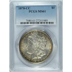 1878-CC MORGAN DOLLAR PCGS MS-61