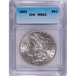 1880 MORGAN DOLLAR ICG MS-63