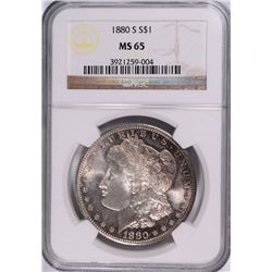1880-S MORGAN DOLLAR NGC MS-65