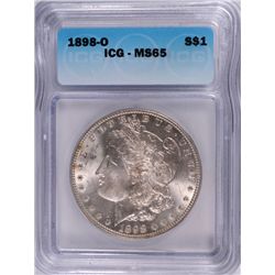 1898-O MORGAN DOLLAR ICG MS-65