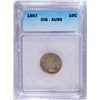 Image 1 : 1907 BARBER DIME, ICG AU-50 NICE