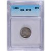 Image 1 : 1915 BARBER DIME, ICG EF-45  SCARCE