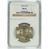 Image 1 : 1954-S FRANKLIN HALF DOLLAR, NGC MS-64 FBL