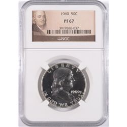 1960 FRANKLIN HALF DOLLAR, NGC PROOF-67 SUPERB!