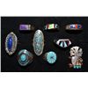 Image 1 : NINE NAVAJO RINGS