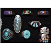Image 3 : NINE NAVAJO RINGS