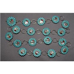 ZUNI SILVER CONCHO BELT