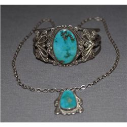 NAVAJO BRACELET AND NECKLACE SET
