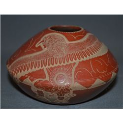 SANTA CLARA POTTERY SEED JAR