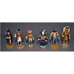 SIX MINI  KACHINAS