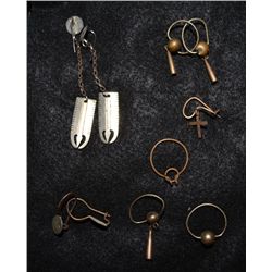 COLLECTION OF OSAGE EAR BOBS