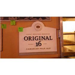 Black board, Original 16 wood plaque plus traditional ale wall plaque
