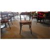 Image 2 : 4 solid wood upholstered arm chairs
