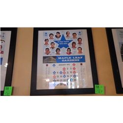 All star teams Jan. 1975 framed print