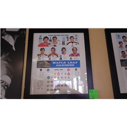 Trophy winners 73-74 April 1975 framed calendar print