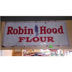 Antique Robin Hood flour metal sign