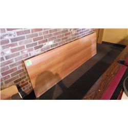 8 ft wood folding table with metal legs