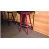 Image 2 : Wall table with 2 solid wood stools