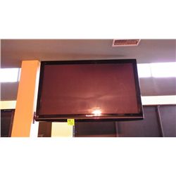 50" Panasonic flat screen TV with remote and stand for bottom as well as metal bracket it is curentl