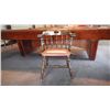Image 2 : 4 solid wood arm chairs w/padded seating