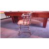 Image 3 : 4 solid wood arm chairs w/padded seating