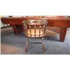 Image 4 : 4 solid wood arm chairs w/padded seating