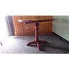 Image 2 : Wood round centre pedestal table with wood pedistal