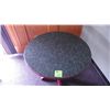 Image 3 : Wood round centre pedestal table with wood pedistal