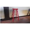 Image 2 : Wall table with cue holder and 2 solid wood stools