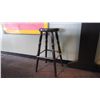 Image 3 : Wall table with cue holder and 2 solid wood stools