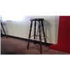 Image 2 : Wall table with cue holder and 2 wood stools