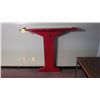 Image 1 : Wall table with cue holder and 2 solid wood stools