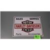 Image 3 : collectible "Indian Motor Cycle" metal sign "Harley Davidson" metal sign and "Indian Chief" metal si