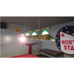 Hanging 4 lamp pool table light light