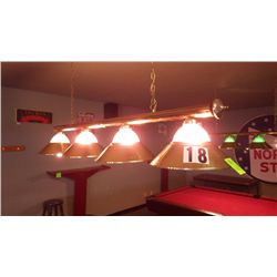 Hanging 4 lamp pool table light
