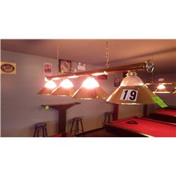 Hanging 4 lamp pool table light
